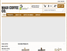 Tablet Screenshot of mauicoffeeco.com